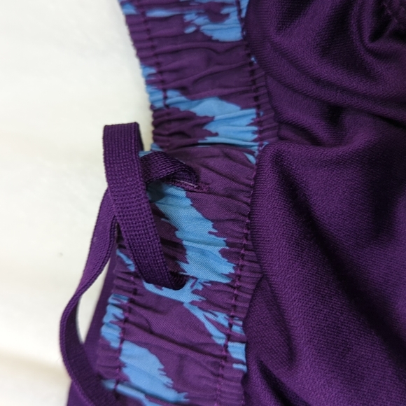 NIKE Purple and Blue Zebra Print Workout Shorts, Gym, Athletic - Picture 5 of 7